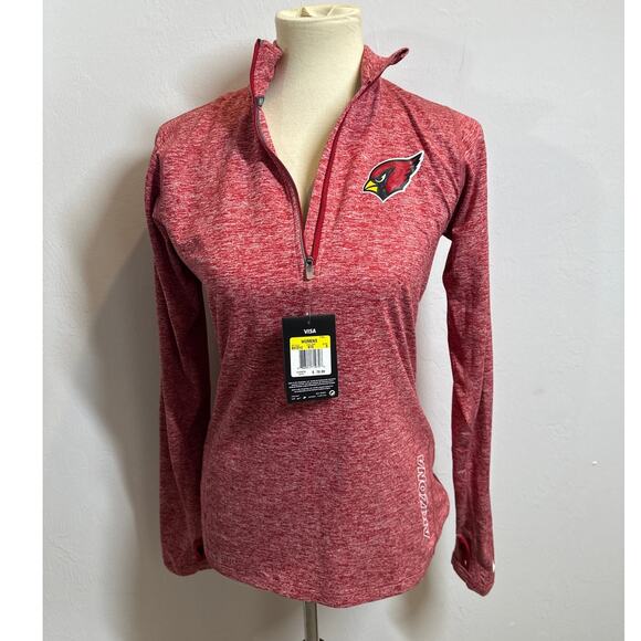 NIKE Arizona Cardinals Intent Quarter-Zip Sweatshirt Small Antigua Cardinal NEW - Picture 1 of 7
